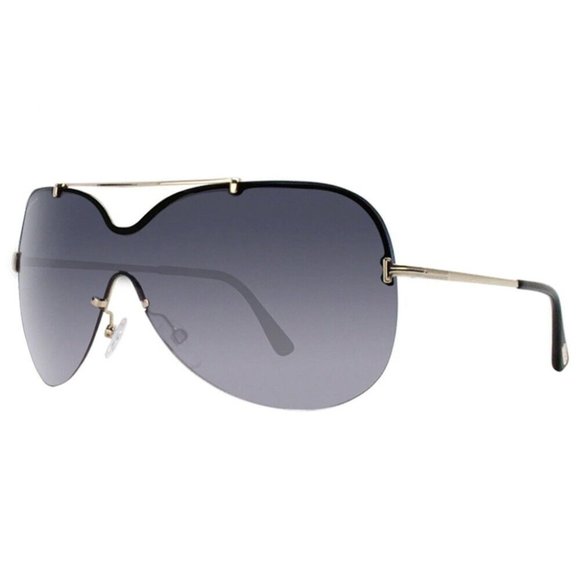 Tom Ford Shield Style Gray Gradient Lens. main image 6